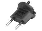 FIX Adapter Deutschland CEE7/17 - Schweiz T11 2-polig sw