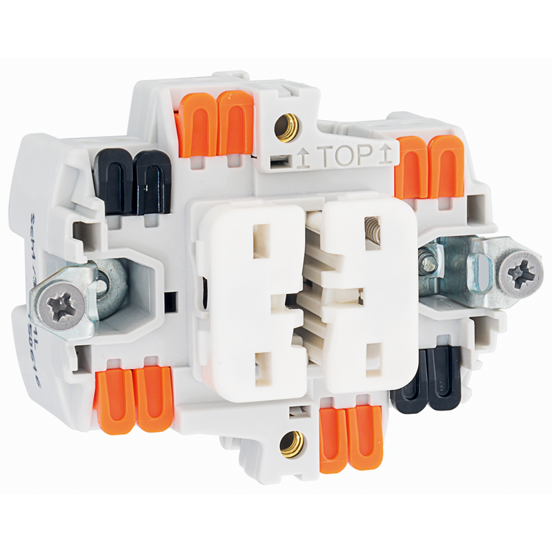 EDIZIOdue Inserto interruttore a pulsante doppio SCH1(3+3)