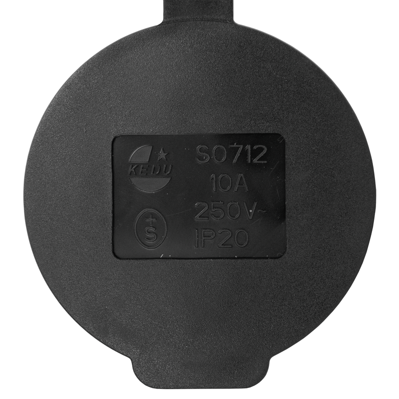 Prise STEKO Basic T13 noir IP20