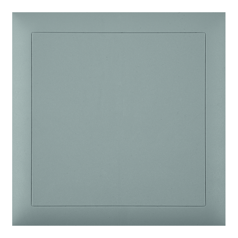 Couvercle à enficher gris clair avec support diagonal 130x130x7mm