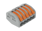 WAGO Borne à fiche CLASSIC 5x 0.08-4mm² avec levier de commande gr/or UE 5 pcs.