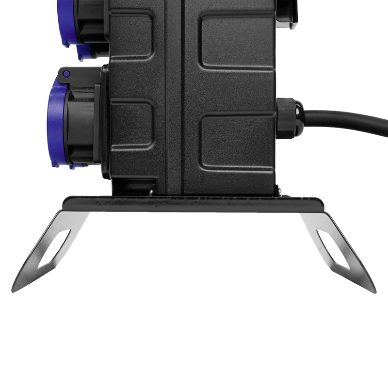 Stromverteiler mit Ständer 6xT23 IP55, Stecker 1xT23 IP55