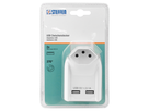 Chargeur 2xUSB-A 5V/2.1A + 1xT13 rotatif 270° bl