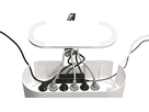 D-Line Kabelmanagement Design Box weiss 410x165x135mm