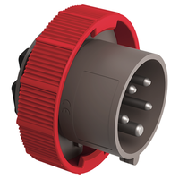 CEE Einsatz Stecker 63/5 400V 6h vernickelt