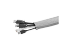 FAST COVER Kabelschlauch mit Reissverschluss grau 2.5m
