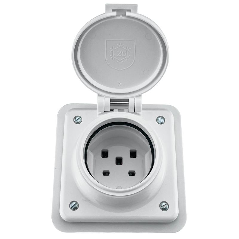 MICA Prise encastrée 1xT25 (16A/400V) IP55 ws