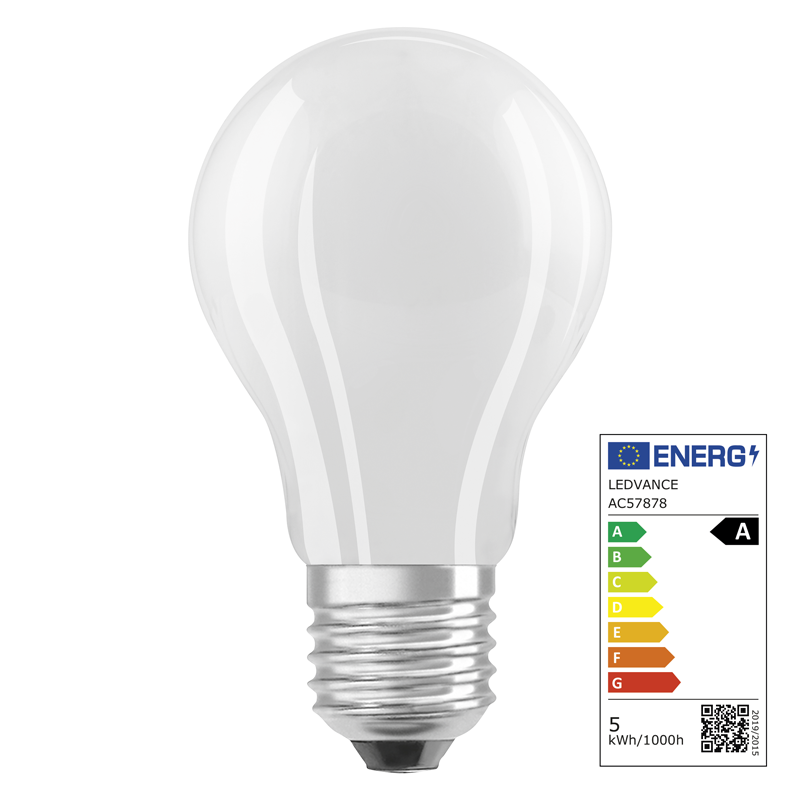Osram LED Classic A E27 240V 5W 1055lm WW