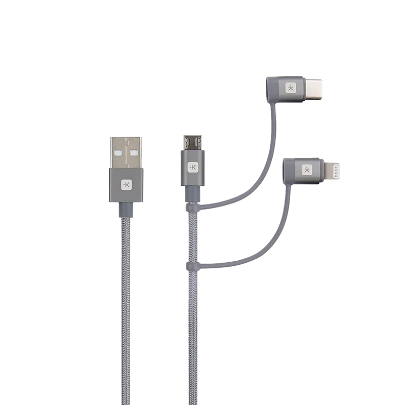 SKROSS 3in1 Lightning Connector + USB-C + Micro-USB 0.3m max. 5V/3A gr