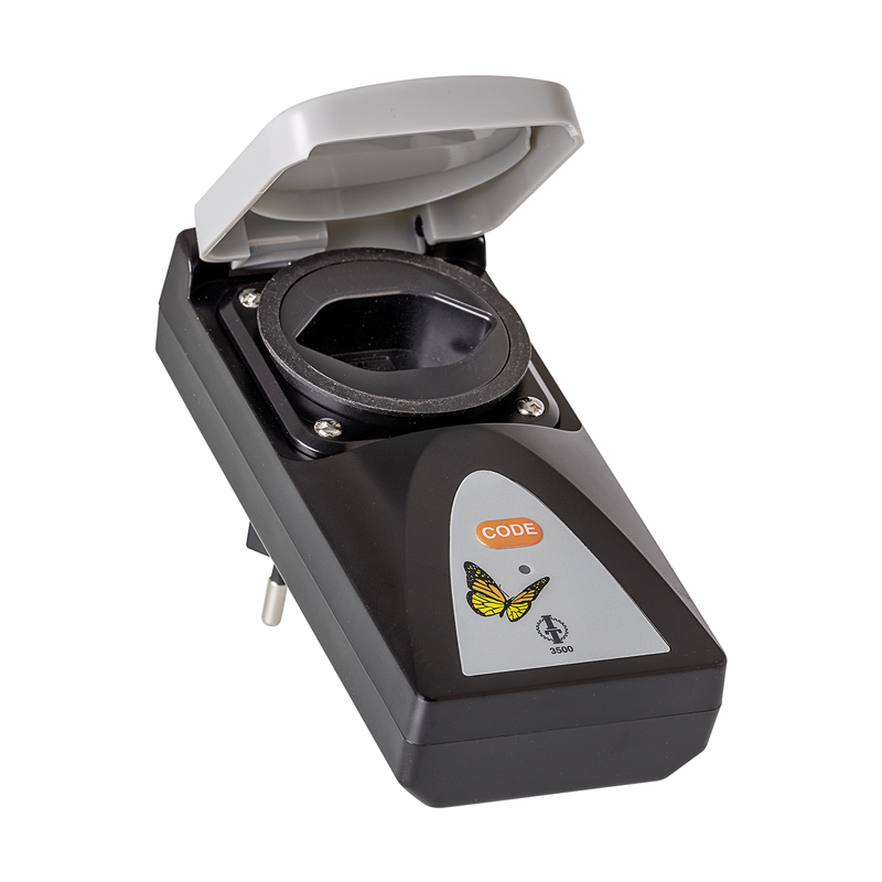INTERTECHNO Funk-Outdoor-Zwischenstecker GRR-3500 (max. 2300W) sw/gr