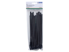Fascette nera 218mm x 7.5mm facile sganciabile, Pack à 25 pz.