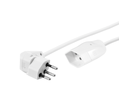 Verlängerungskabel Td 3x1mm2 3m T12-T13 mit Dreh-Winkelstecker PEACHICK ws