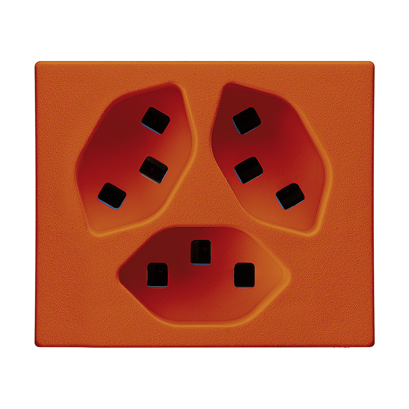 FLF Steckdose 3xT23 (16A/250V) mit Steckklemmen Gr.1 or