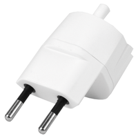 Adaptateur FIXE Allemagne CEE7/17 - Suisse T11 2 pôles décentralisé bl