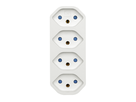 Mehrfachadapter MANTA 4xT13 drehbar 320° ws