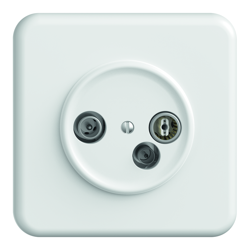 STANDARDdue Prise d'antenne à enc. R/TV/DAT 5-1006Mhz 15dB sans résistance bl