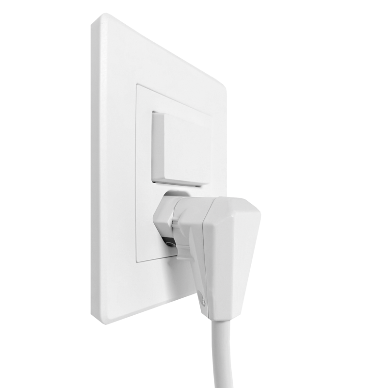 Verlängerungskabel Td 3x1mm2 3m T12-T13 mit Dreh-Winkelstecker PEACHICK ws