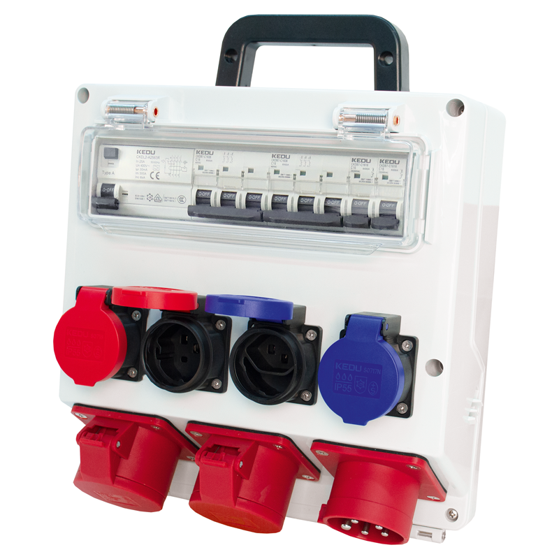 Baustromverteiler 16A bestückt IP55