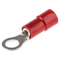 Capocorda ad anello isolato M4 (0.25-1.5mm2) rosso PU 13 pz.