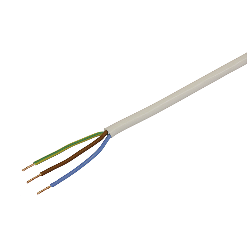 Tdlr Kabel 3x0.75mm² weiss Ring 20m