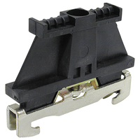 Morsetto terminale DIN35 8mm nero