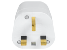 Reiseadapter Schweiz - UK 3-polig max. 10A mit Sicherung ws