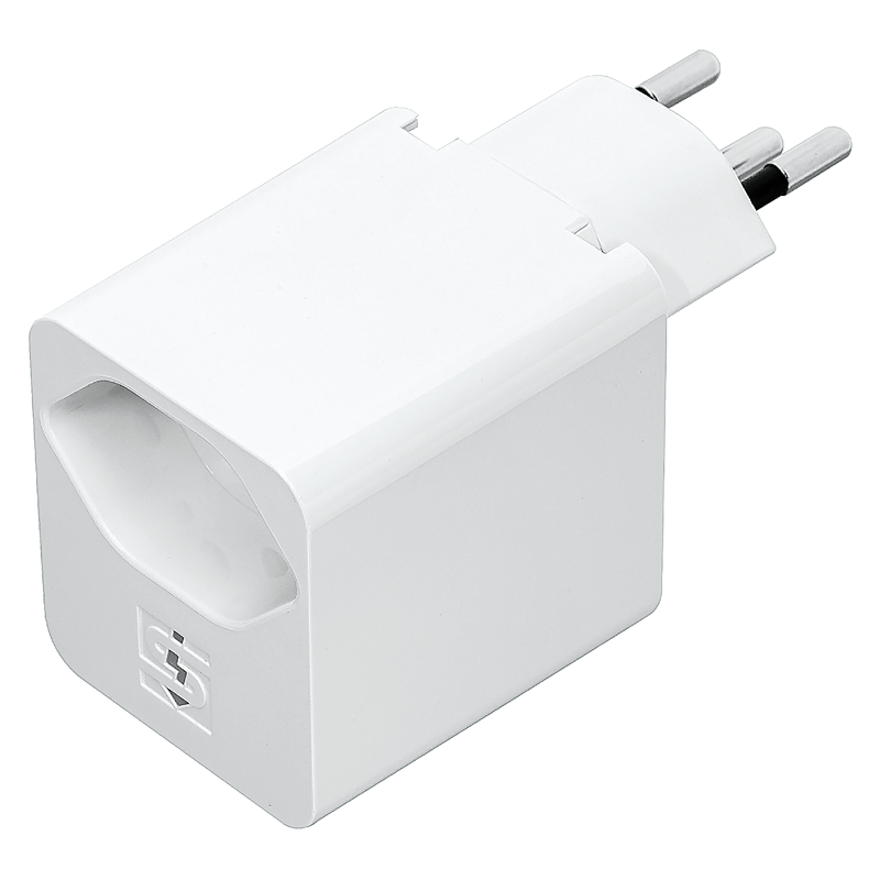 Adattatore di ricarica USB-C PD 18W 5V/3.0A + 1xT13 girevole 325° bi