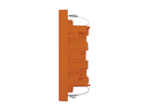 FLF Plaque de recouvrement prise 1xT13 Gr.1 or