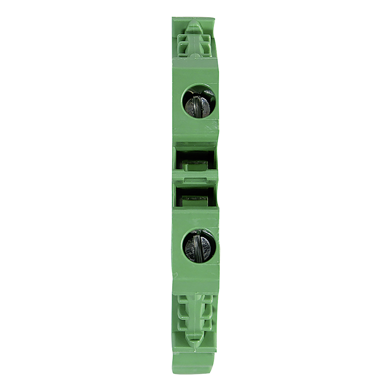 Borne de passage DIN35 4mm2 vert