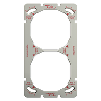 FELLER SNAPFIX® Montageplatte 2-FACH (2x1) vertikal si