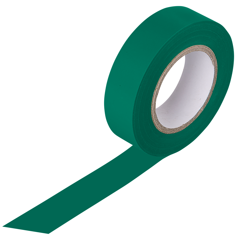 Isolierband grün B 15mm H 0.15mm L 10m