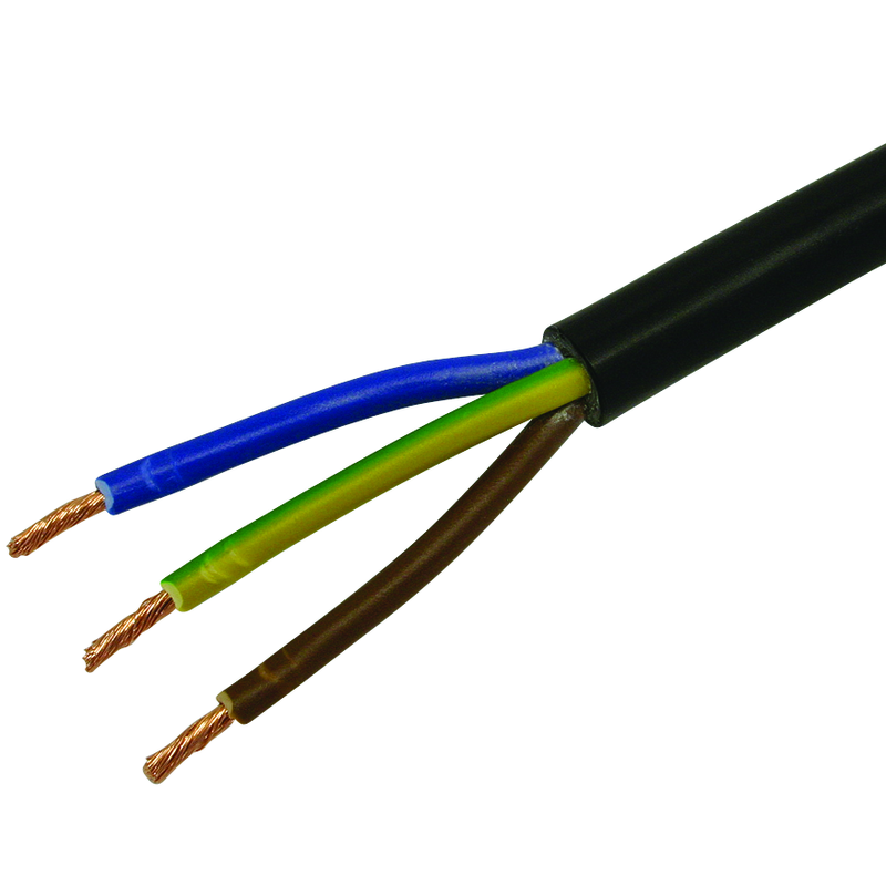 Td Kabel 3x1mm² schwarz Ring 5m