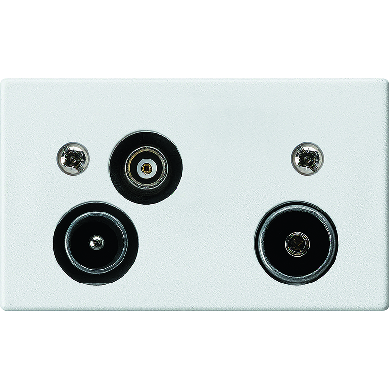 FLF Antennensteckdose R/TV/DAT 5-1000Mhz 14dB Gr.1 ws