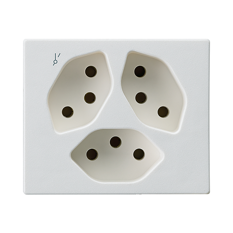FLF Prise 3xT13 (1x séparée) avec bornes à fiche Gr.1 bl