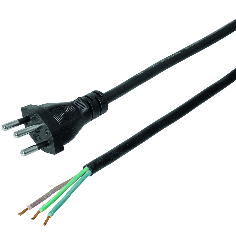Anschlusskabel GdV 3x1mm2 3m T12 sw