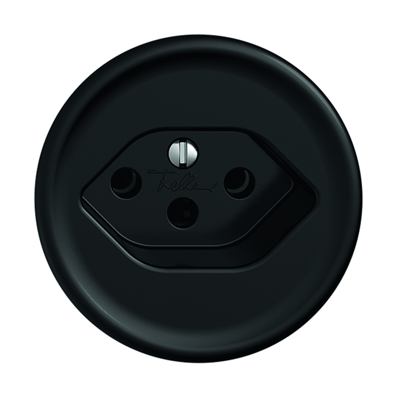 STANDARDdue Abdeckplatte Steckdose 1xT13 sw