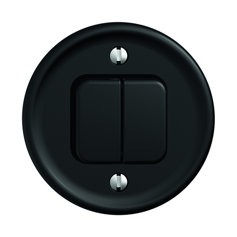 STANDARDdue Plaque de recouvrement interrupteur double nr