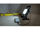 WORKLIGHT Projecteur LED à accu 15W avec poignée et support, gris