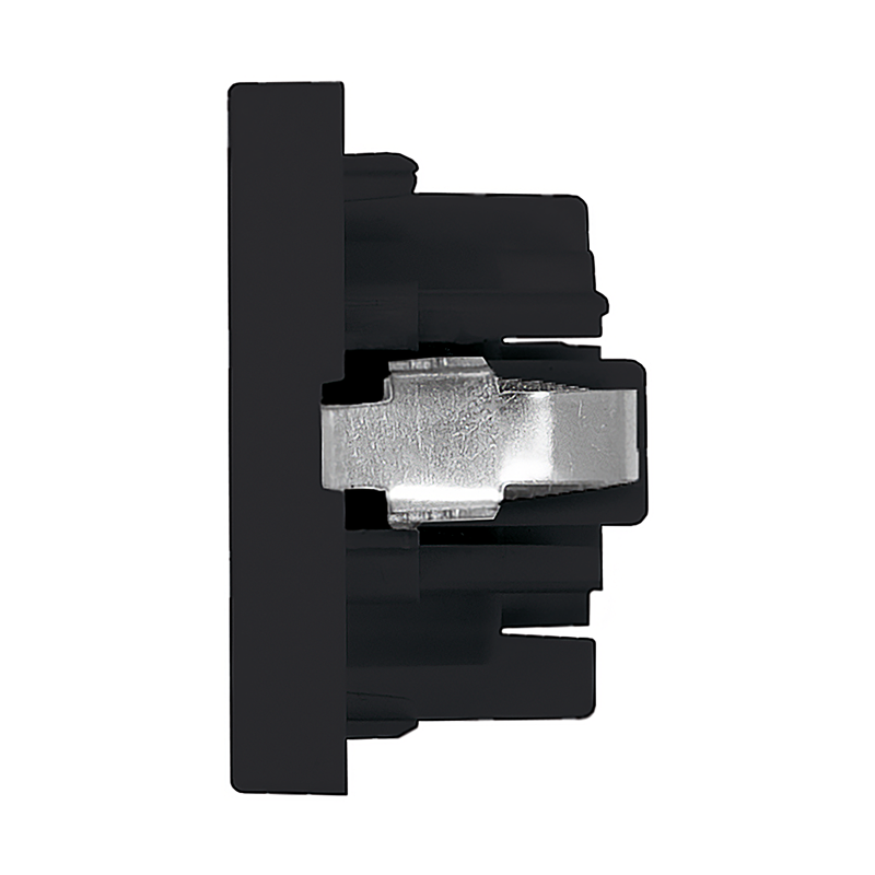 FLF Abdeckplatte Steckdose 1xT23 Gr.1 sw