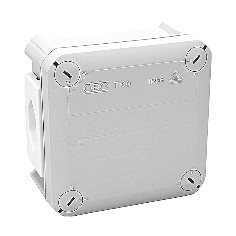 AP Abzweigdose ohne Einführungsöffnungen 114x114x57mm IP66
