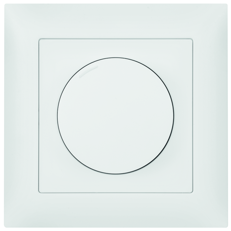 EDIZIOdue Dimmer rotativo da inc. TAGLIO DI FASE DESC. 20-300W (LED 30-60W) bi