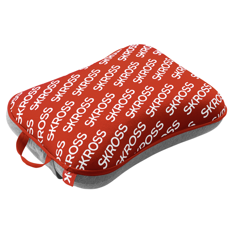 SKROSS Coussin de voyage ''rouge avec SKROSS''