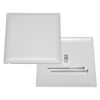 Coperchio regolabile bianco a innesto 96x96mm
