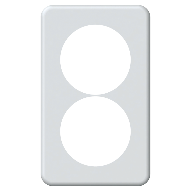 ORIGIN Telaio di copertura da inc. DOPPIO Ø 58mm bi
