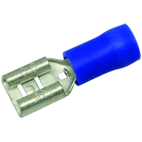 Flachsteckhülse isoliert 6.3x0.8mm (1.5-2.5mm2) blau VPE 100 Stk.