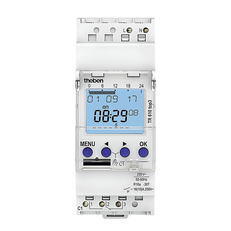 Horologe programmable digital 1 canal programme hebdomadaire