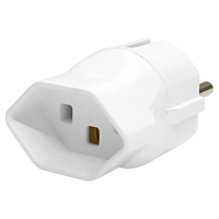 Reiseadapter Schweiz Typ 23 - Europa 3-polig max. 16A ws