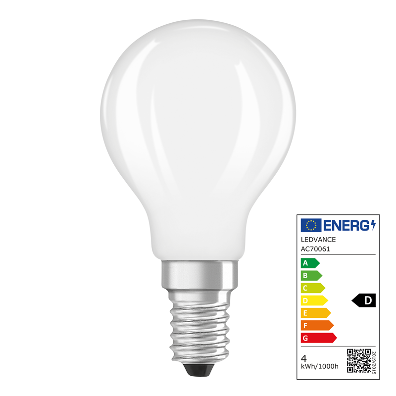 Osram LED Star Retrofit Classic B E14 240V 3.4W 470lm  CW