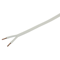 Câble de haut-parleur 2x2.5mm² blanc bague 20m