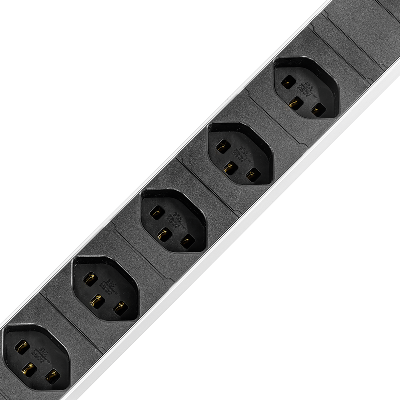 Steckdosenleiste ALU MODULAR PDU SILVER 1HE 8xT23 3m si/sw